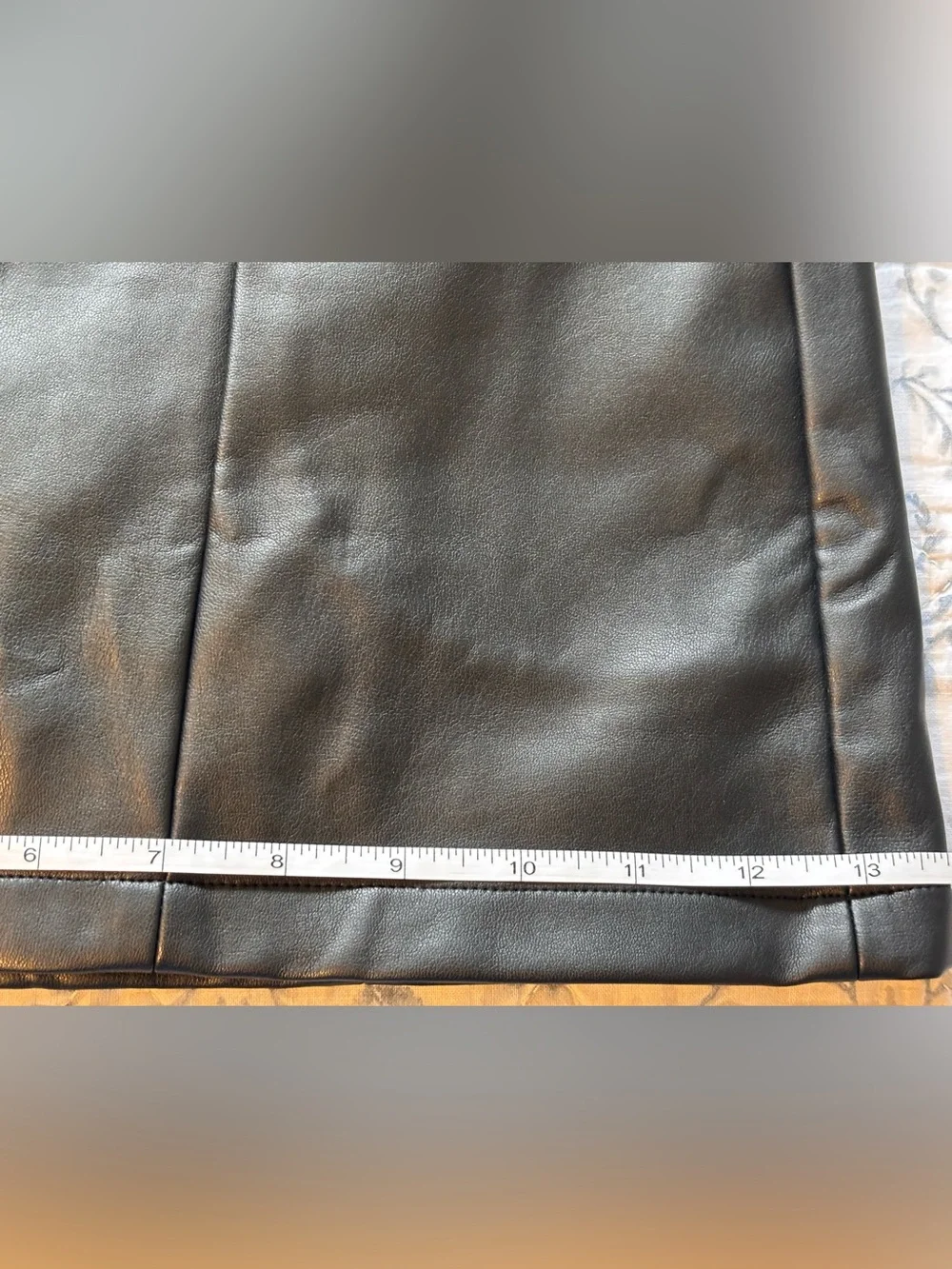 🌸 Faux Leather High Waisted Pocket Black Shorts Women's Size Small